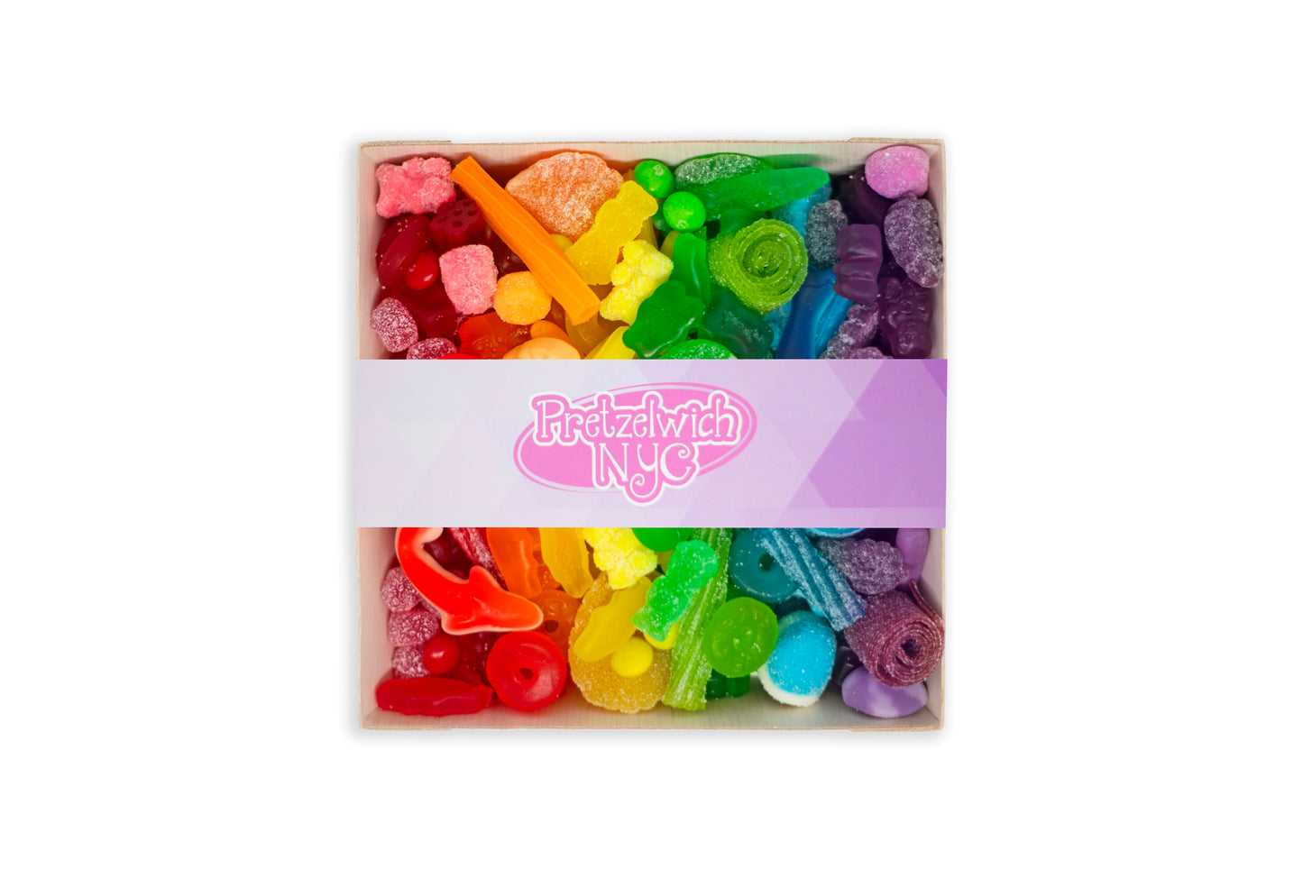 Assorted Rainbow Candy Tray (6x6)