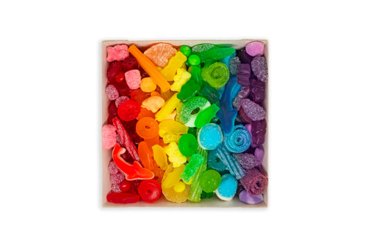 Assorted Rainbow Candy Tray (6x6)